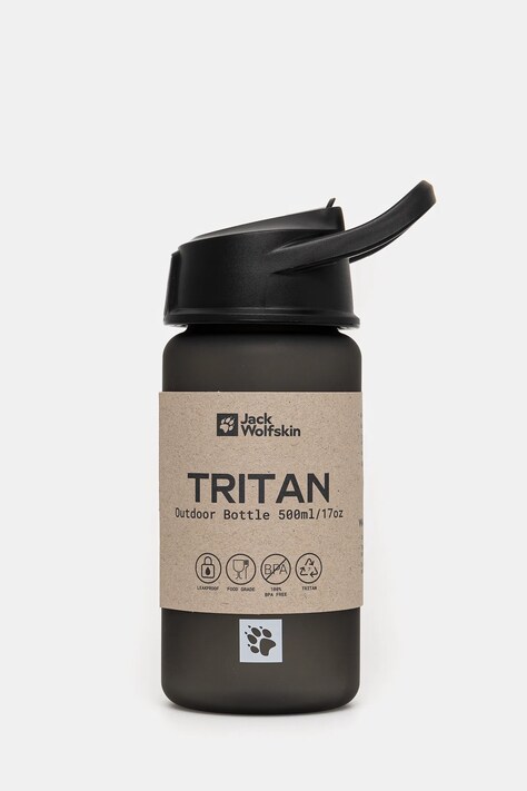 Fľaša Jack Wolfskin Saima Straw 500 ml čierna farba, A63995