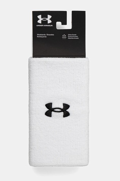 Potítko Under Armour 2-pak biela farba, UAR-1218006100