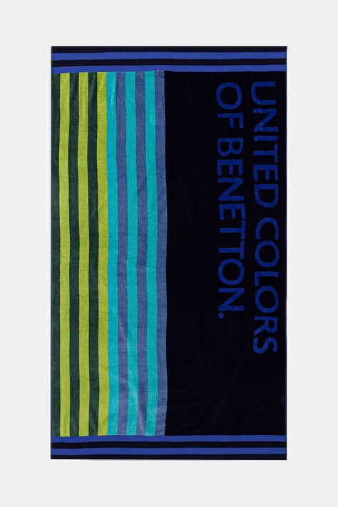 United Colors of Benetton prosop din bumbac culoarea albastru marin, 61GP2801Q