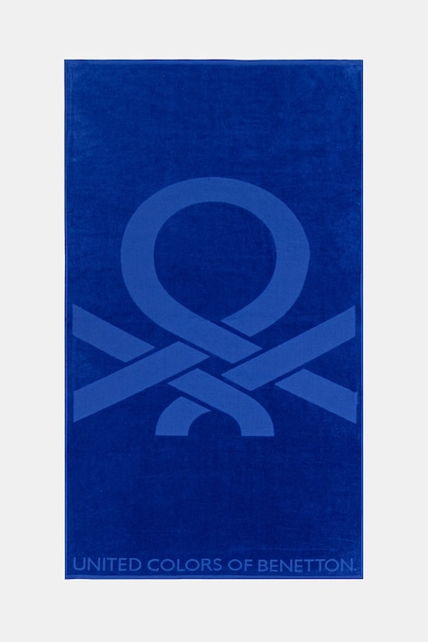 Βαμβακερή πετσέτα United Colors of Benetton χρώμα: μπλε, 6H832801A