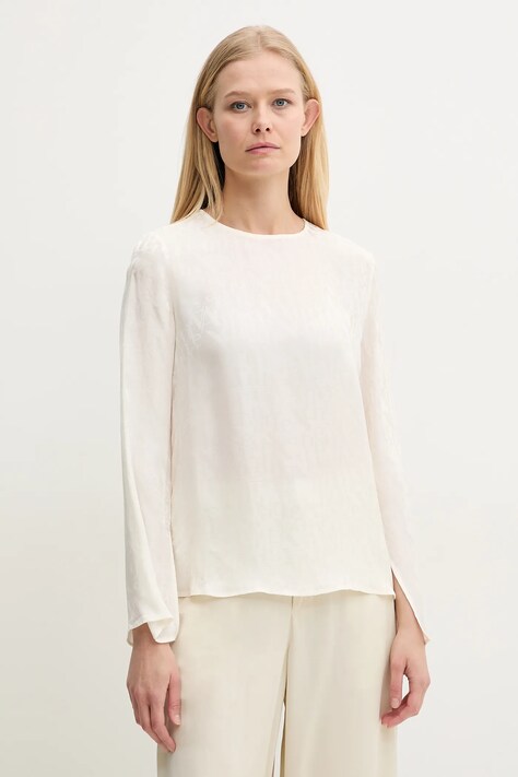 Armani Exchange bluza femei, culoarea bej, modelator, XW000149 AF10842