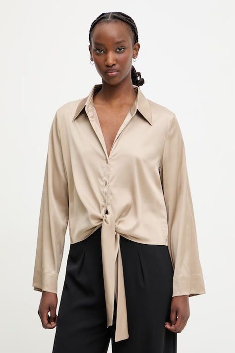 HUGO košile dámská béžová hladká 50531538