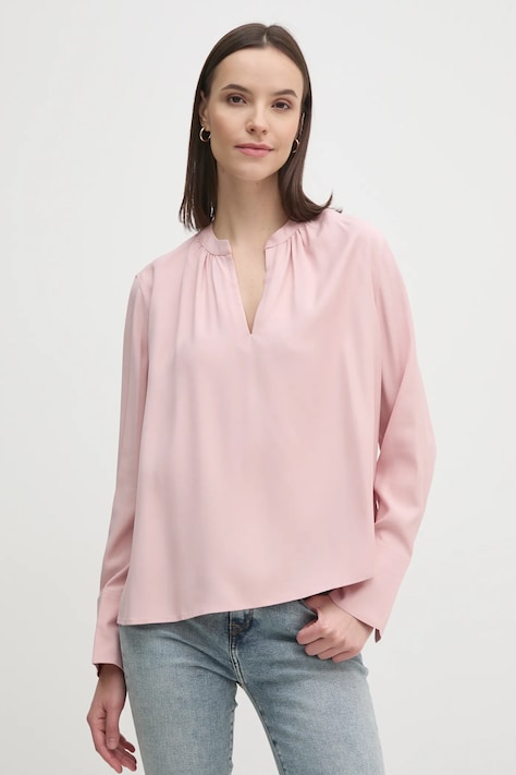 Μπλουζάκι Tommy Hilfiger χρώμα: ροζ, WW0WW44049