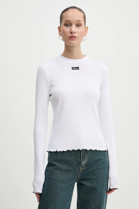 Rotate longsleeve din bumbac culoarea alb, 113656400