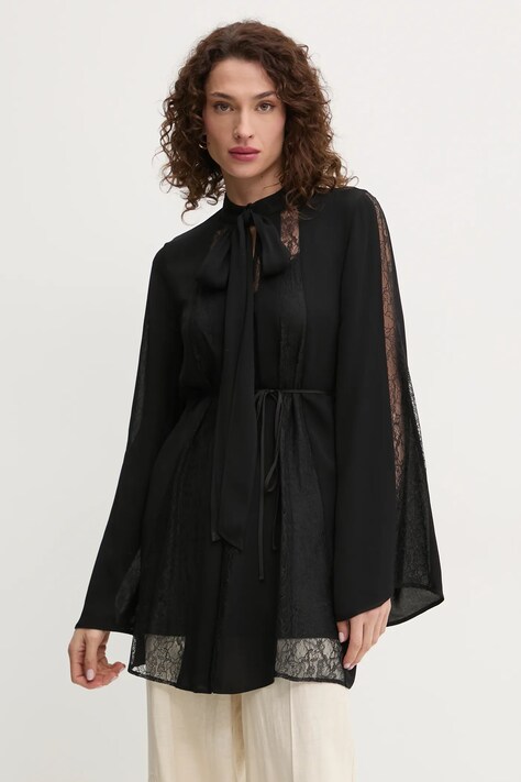 Halenka Twinset dámská, černá barva, hladká, 251TP2414
