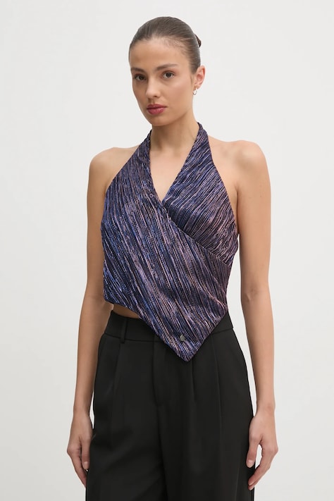 Pepe Jeans top ANNIE kolor granatowy wzorzysta PL304965