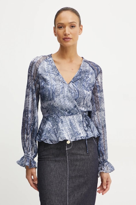 Блузка Guess женская узор W5RH19 WGWV2