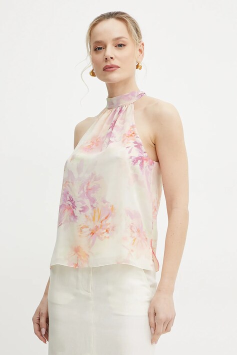 Patrizia Pepe bluza femei, culoarea bej, modelator, 2C1619 A589