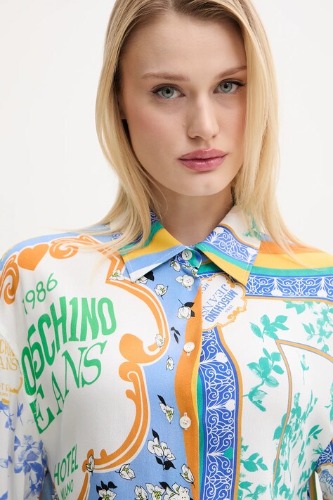 Сорочка Moschino Jeans — SS25-BDD0BB, білий — фото 4