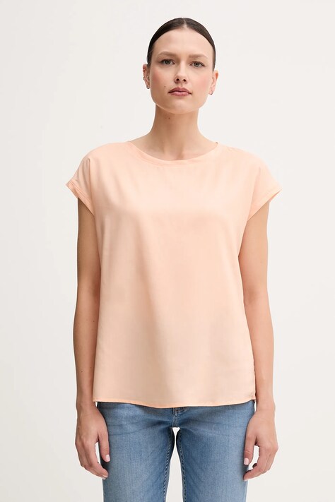 Μπλουζάκι United Colors of Benetton χρώμα: πορτοκαλί, 52M9DQ0BI