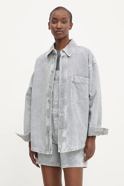 Hugo Blue camasa din bumbac femei, cu guler clasic, relaxed, 50534762