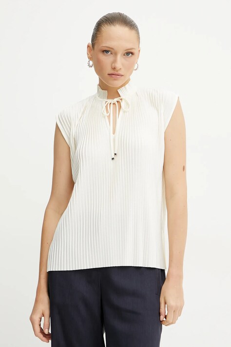 BOSS top femei, culoarea alb, neted, 50546364