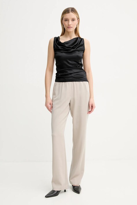 Блузка з домішкою шовку AERON CAMILLE — SS25-BDD0FR, чорний — фото 2