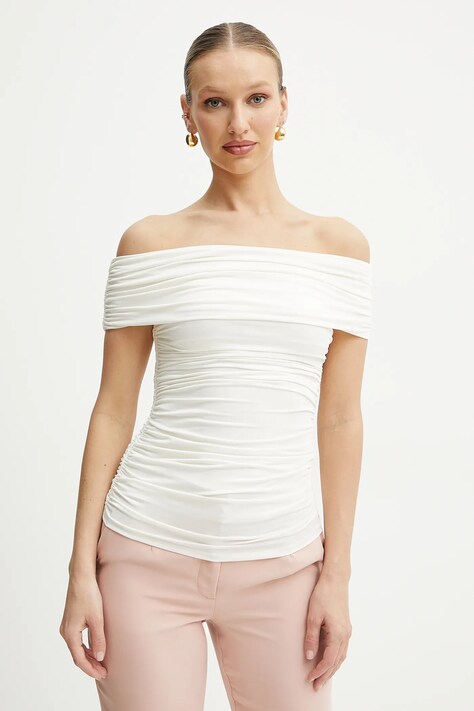 Μπλουζάκι Marciano Guess ALVA χρώμα: μπεζ, 5GGP04 6259A