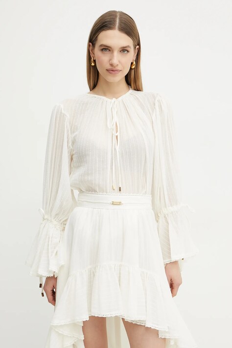 Marciano Guess bluza din bumbac ELSA femei, culoarea bej, neted, 5GGH33 7317A