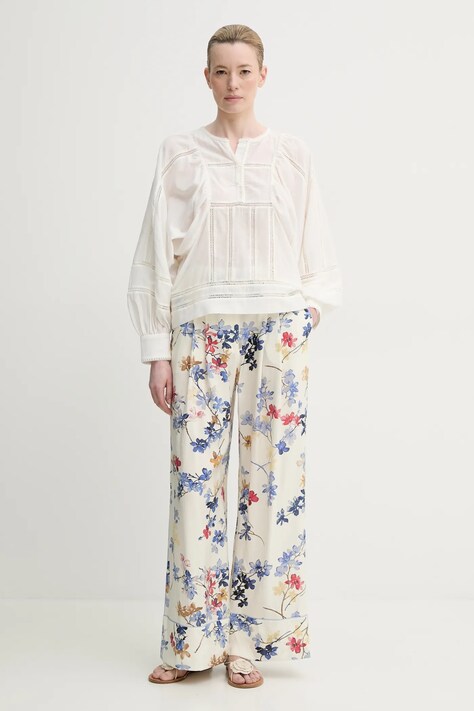 Блузка MUNTHE FINETTA — SS25-BDD0I8, бежевий — фото 2
