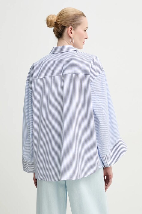 Бавовняна сорочка MUNTHE FILBERTO — SS25-BDD0IG, блакитний — фото 3