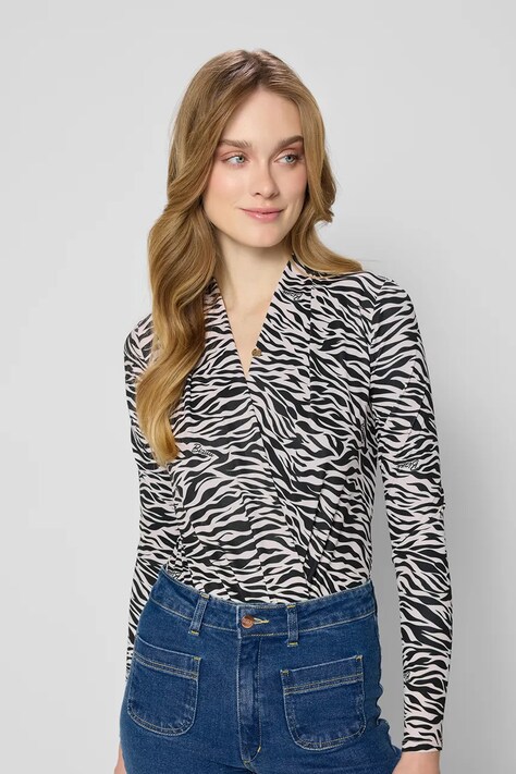 Боди Bizuu LOMMA LIDIA женские цвет чёрный узор LOMMA LIDIA CZARNY KW25