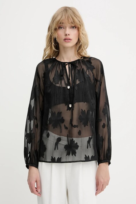 Блузка Liu Jo цвет чёрный узор WA5322.T4304