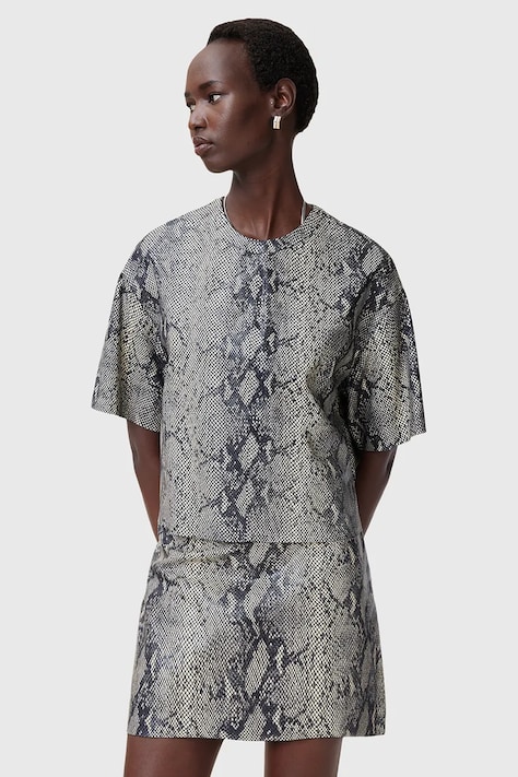 AllSaints bluză din piele RENAI femei, modelator, W009PC
