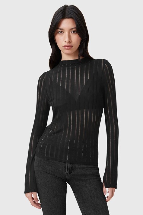 Блуза AllSaints AKI в черно W032JC