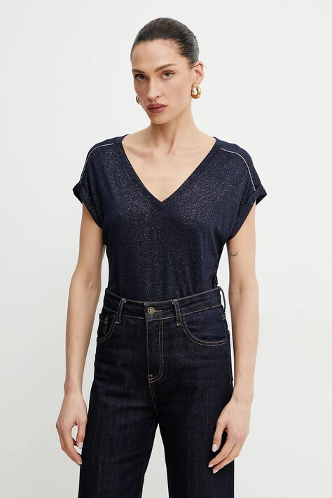 Morgan tricou DEMA femei, culoarea albastru marin, DEMA