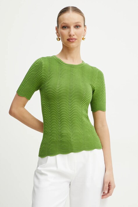 Morgan pulover MCARA culoarea verde, light, MCARA