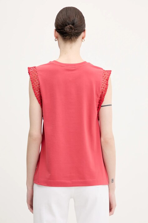 Топ United Colors of Benetton — SS25-BDD0LE, рожевий — фото 3