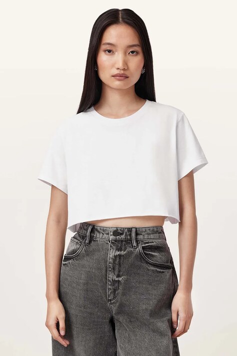 AllSaints tricou din bumbac SOPH femei, culoarea alb, W005JY