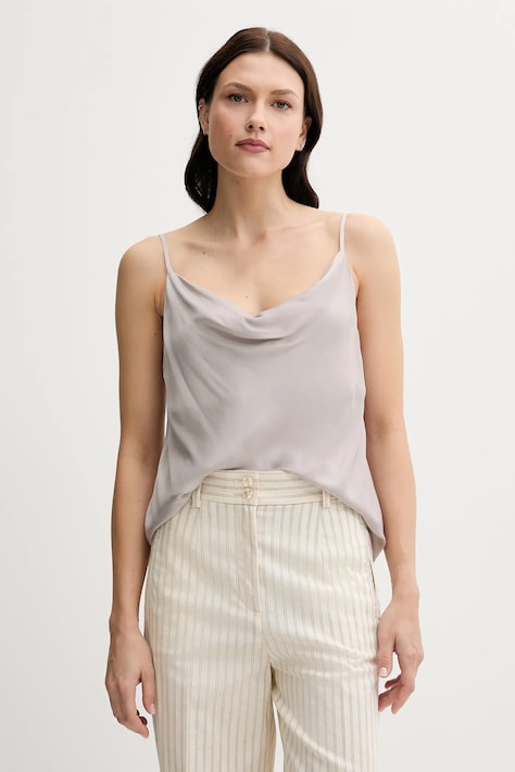 Sisley top szürke, sima, 52BZLH01N