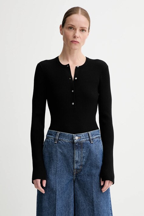 Filippa K pulover culoarea negru, light, 31455.FK