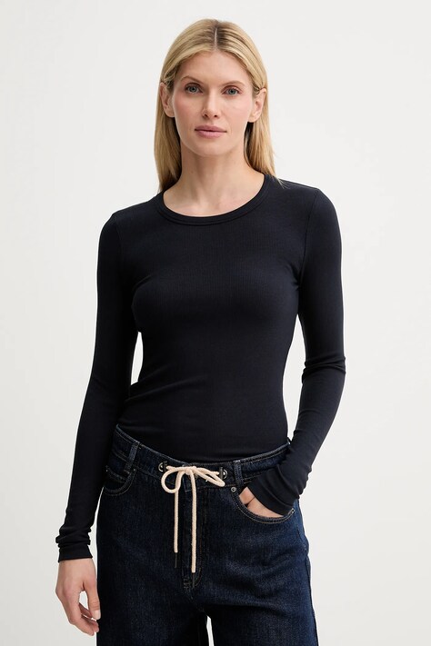 MUNTHE longsleeve CUTEST culoarea bleumarin, 247112624769