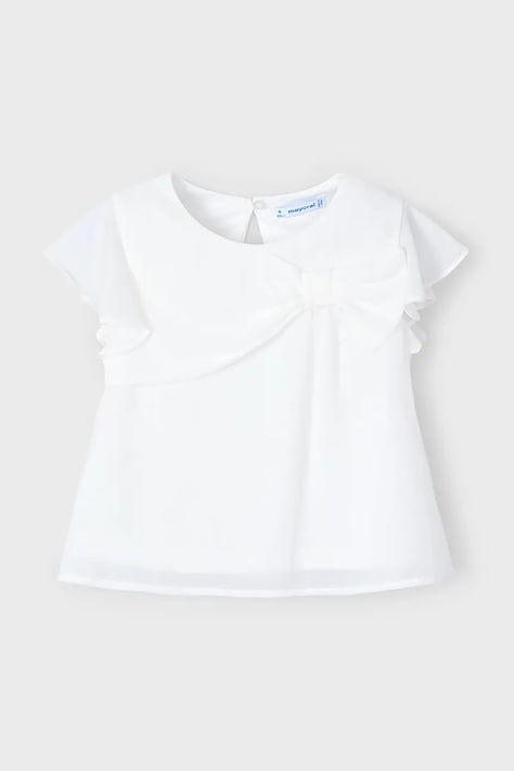 Mayoral bluza copii culoarea alb, neted, 3182