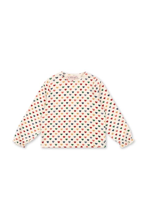 Konges Sløjd bluza copii CHLEO BLOUSE OCS culoarea bej, modelator, KS102454