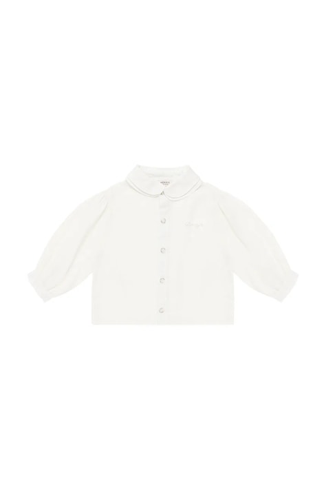 Donsje bluză de in pentru bebeluși Anoeche Linen Blouse culoarea alb, neted, 4094600