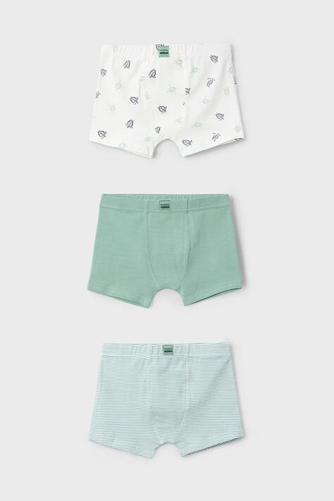 Dětské boxerky Mayoral 3-pack zelená barva, 10898
