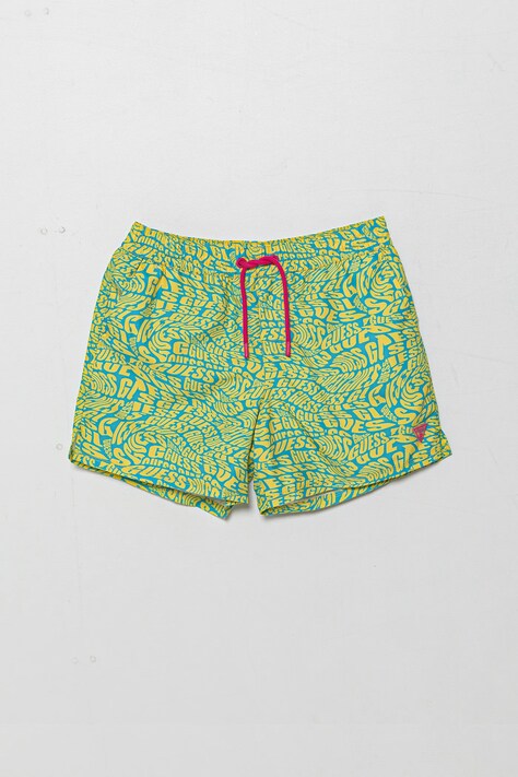 Guess pantaloni scurți de baie copii culoarea verde, L5GZ01 WG2D2