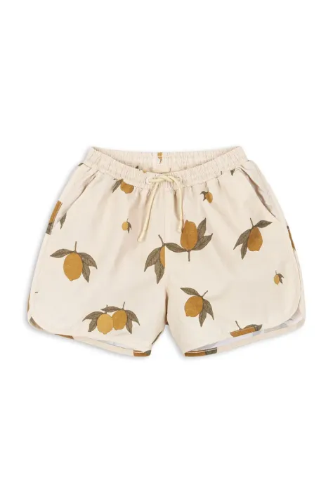 Konges Sløjd pantaloni scurti de baie copii ASNOU SWIM SHORTS culoarea bej, KS102470