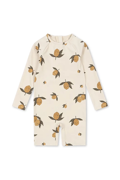 Konges Sløjd costum de baie pentru bebelusi ASTER ONESIE GRS culoarea bej, KS102478
