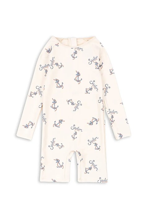 Konges Sløjd gyerek fürdőruha ASTER ONESIE GRS bézs, KS103270