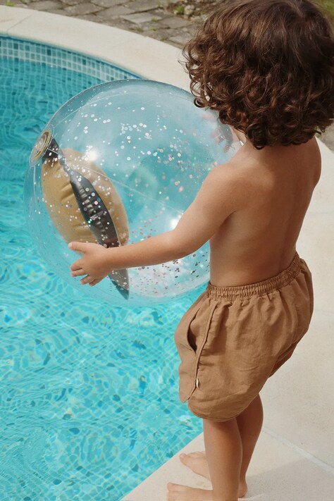 Konges Sløjd pantaloni scurți ROBY ASNOU SWIMSHORTS culoarea maro, KS103352