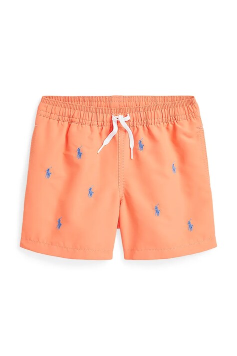 Polo Ralph Lauren pantaloni scurti de baie copii culoarea portocaliu, 322966844001