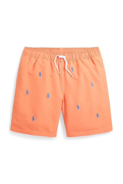 Polo Ralph Lauren pantaloni scurti de baie copii culoarea portocaliu, 323966844001