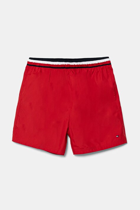 Tommy Hilfiger pantaloni scurti de baie copii culoarea rosu, UB0UB00577