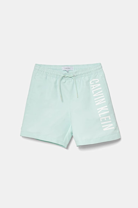 Detské plavkové šortky Calvin Klein Jeans tyrkysová farba, KV0KV00053