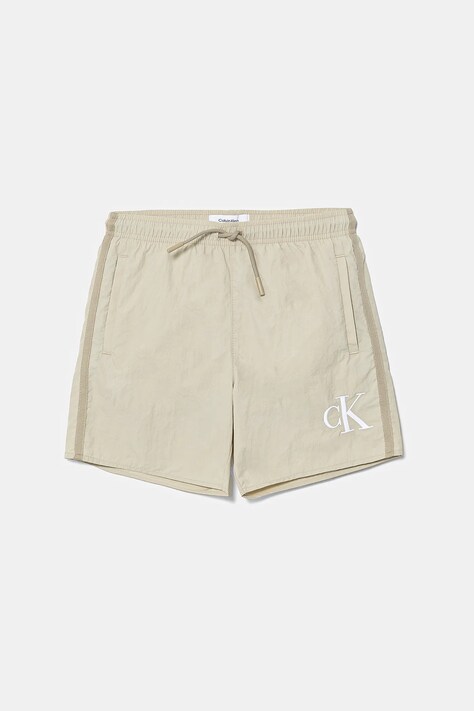 Calvin Klein Jeans pantaloni scurti de baie copii culoarea bej, KV0KV00057
