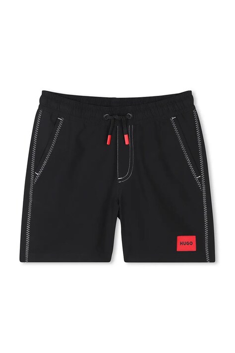 HUGO costum de baie copii culoarea negru, G00331