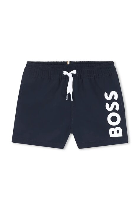 BOSS pantaloni scurți de baie pentru bebeluși culoarea albastru marin, J52069