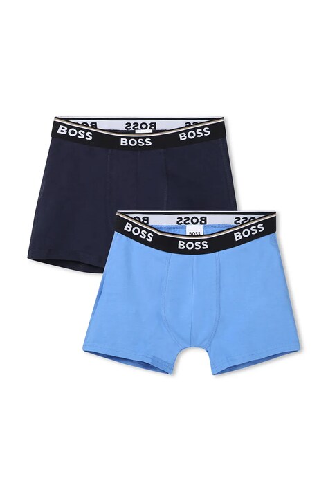 Dětské boxerky BOSS 2-pack modrá barva, J51748