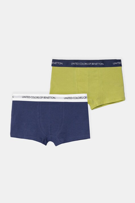 Dětské boxerky United Colors of Benetton 2-pack zelená barva, 3OP80X230